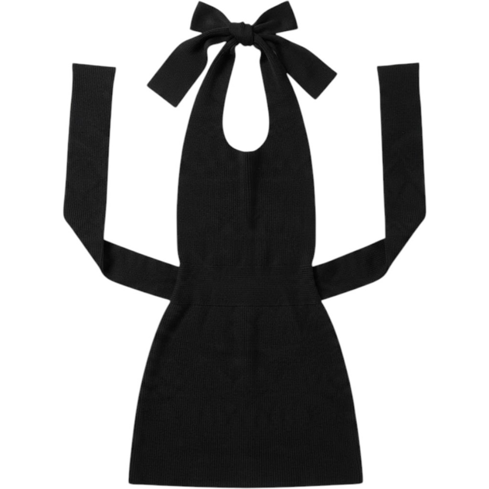 NWT Free People FP Beach Orchid Convertible Dress Sting Ray Black L Large